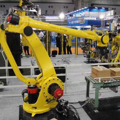 Industrial Robot Arm 5 Axis Power Palletising Machine Extremely Fast  FANUC M-410iB/140H Load 140kg With Robot Gripper
