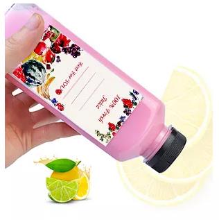 Горячая продажа Пустые Прозрачные 250ml 350ml 500ml Квадратные Холодные напитки Молочные бутылки с черными крышками