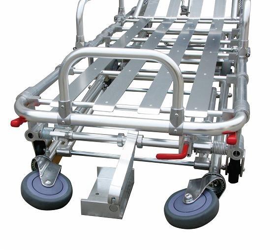 Hospital Emergency Ambulance Stretcher Trolley Aluminum Alloy Automatic Loading Stretcher
