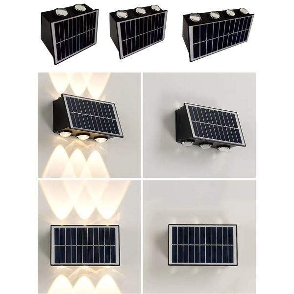 Fully Automatic Solar Wall Light with 10 Year Life and 2835 SMD Light Source Powered by 5.5V Solar Panel