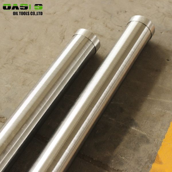SS 304L Water Well Screen Pipe In Borehole Welding Rings End Connection