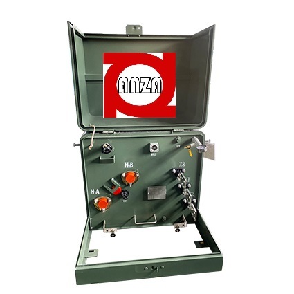 Single-phase American style box transformer