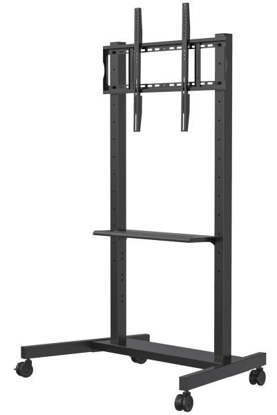 Portable mobile stand for smart interactive flat panel displays 55-86 inch. Easy to move, durable, and space-saving. Ideal for classrooms, offices, and exhibitions. Smooth wheels ensure convenience