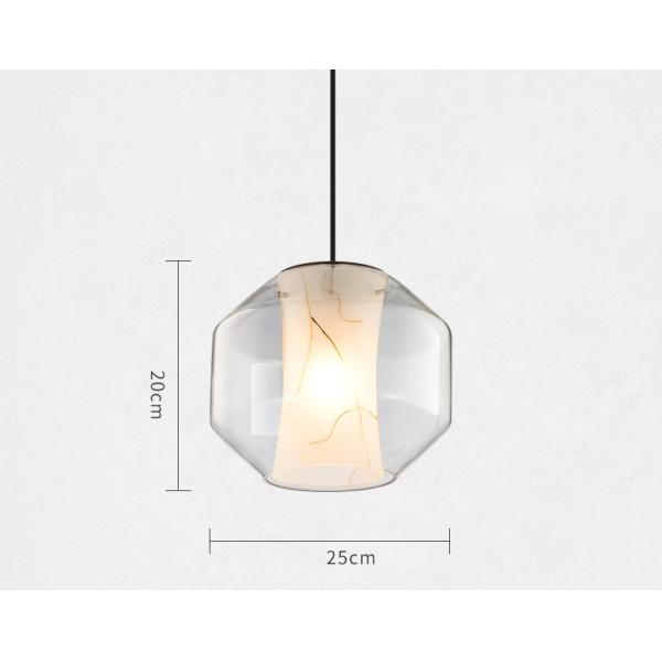 Люстра ухода за больным спальни светлой Адвокатуры нордического творческого мрамора лестницы столба современного привесная