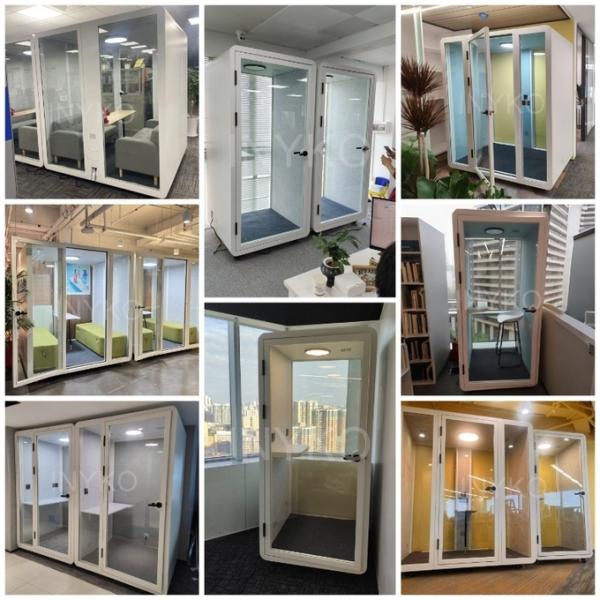 770lbs Quiet Space Office Pods Soundproof 1 Person Portable Meeting Pods