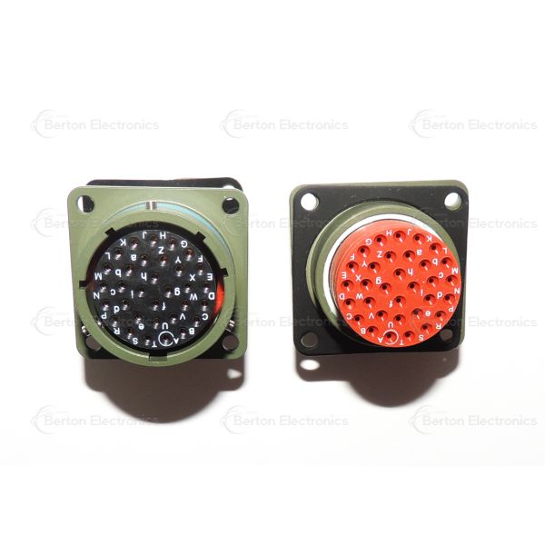 MS3112E18-32SN MIL-DTL-26482 Circular Connector Receptacle, 32-Pin Socket, Solder Terminal, Panel Mount, Aluminum Alloy, for Military-Aerospace/Industrial Use