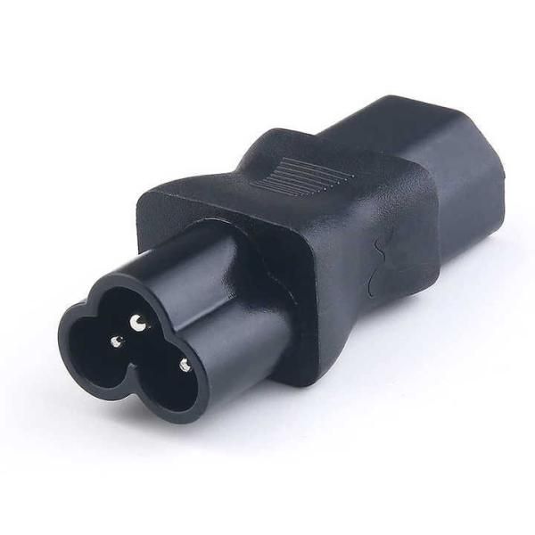 IEC C13 to C6 Power Adapter for Laptops and Projectors