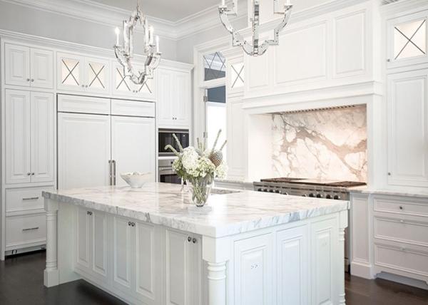 Italian Calacatta Nature Marble Slab Countertop For Kitchen Bar OEM / ODM Avaliable