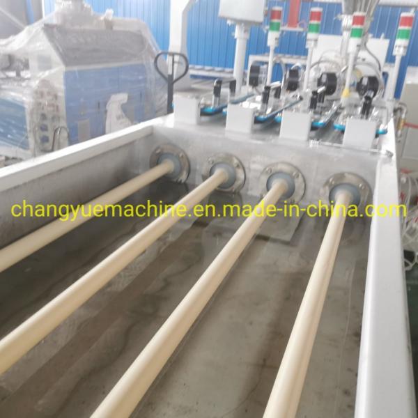 Two Cavity PVC Dual Pipe Production Line for Your Requirements Pipe Diameter 20-75 mm
