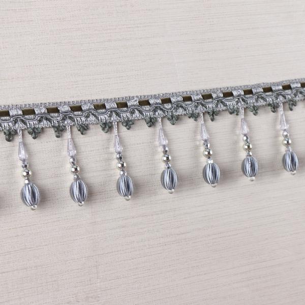 Handmade fashionable chain beads lace tassels fringes for curtain/sofa/pillow decoration