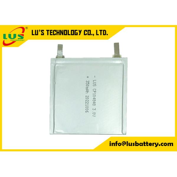 Thin Pouch Batteries CP104848 3v primary lithium battery 350mah super thin cell OEM for cards