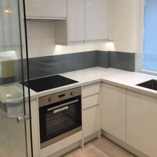Modular Custom Acrylic Kitchen Cabinets Simple Modern High Gloss