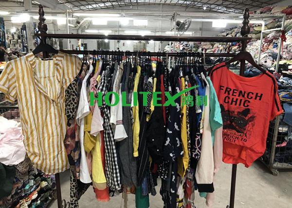 Holitex Used Womens Clothing New York Style Ladies Cotton Blouse For Cambodia