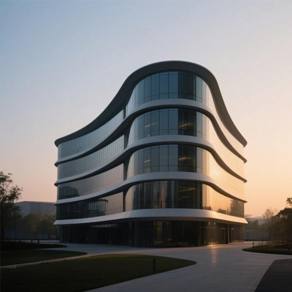 100mm Aluminum Unitized Curtain Wall with Double Glazed Glass