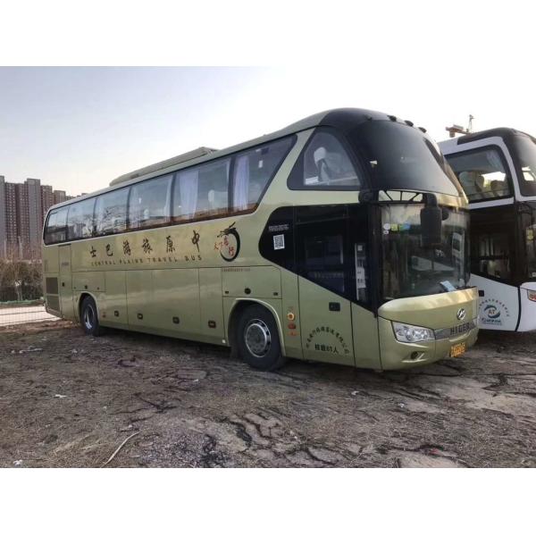Higer Two Door Used Tour Bus 71 Seats Euro V Emission Standard For Traveling