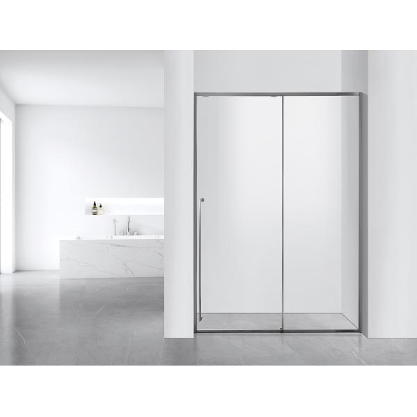 Certified Aluminum Frame Arc Glass Shower Enclosures Clear Tempered Glass ABS Tray