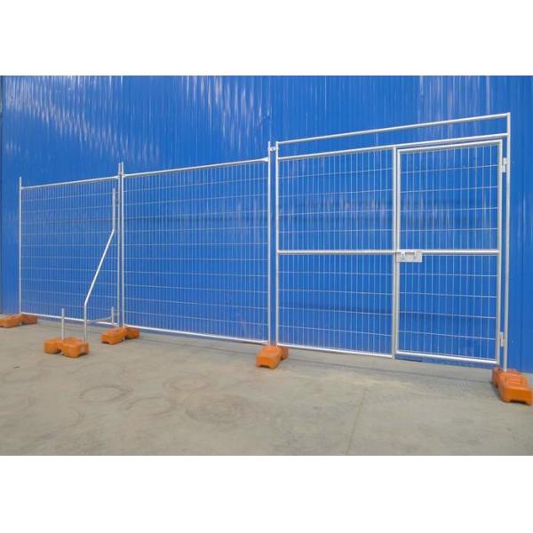 Galvanized Wire Mesh Temp Construction Fence For Site Security Control