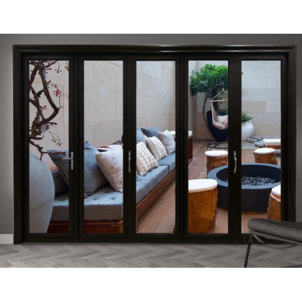 Покрытие порошка перерыва двери складчатости жалюзи алюминиевое не термальное