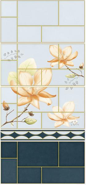 Waterproof 30x60cm Ceramic Wall Tile for Bathroom Blue