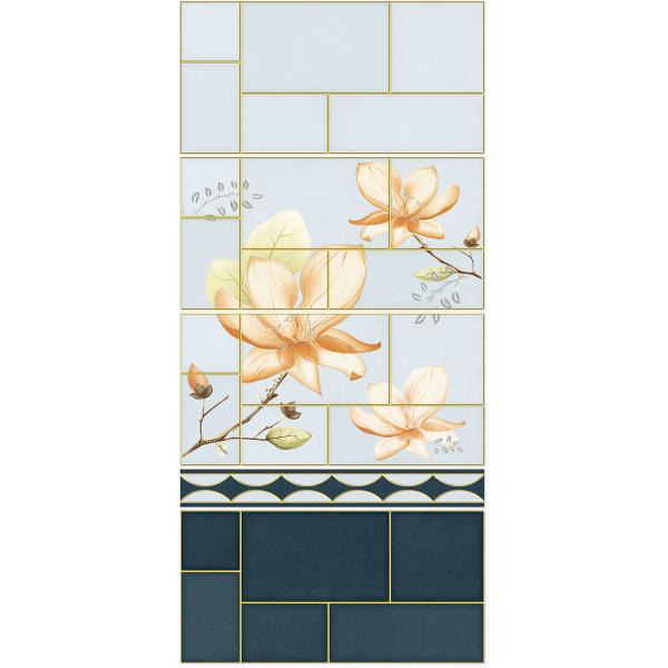Waterproof 30x60cm Ceramic Wall Tile for Bathroom Blue