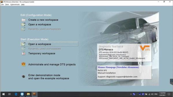 V2023.09 MB DOIP SD Connect C4/C5 Super Engineering Software with DTSmonaco And Vediamo