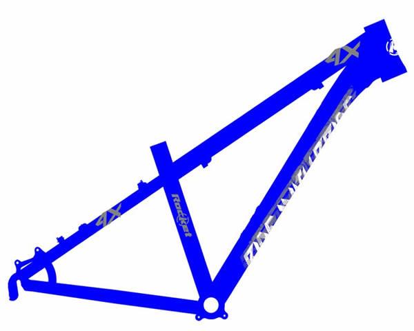 Versatile All Mountain Hardtail Frame , Bmx Dj Bike Frame Tapered Headtube