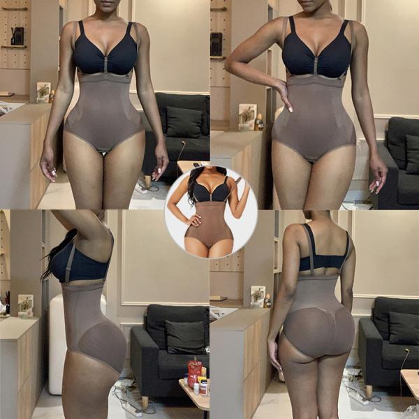 Medium Control Regular Shoulder Strap Belly Control Bodysuit para tamanho normal