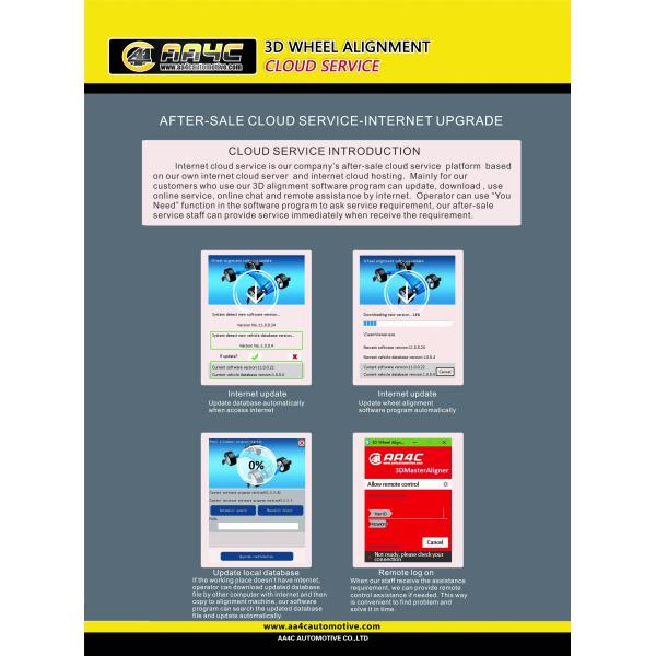 Electronic 3d Wheel Alignment Machine  220rpm Camera Beam Automatically Move Laser