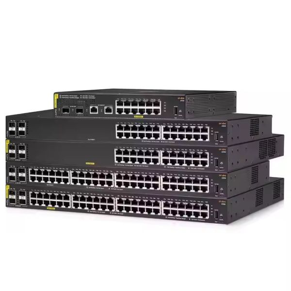 Original JL430A Aruba 6100 Series Enterprise Network Switch with 24 SFP+ Ports and 250W Power Budget Modular Design