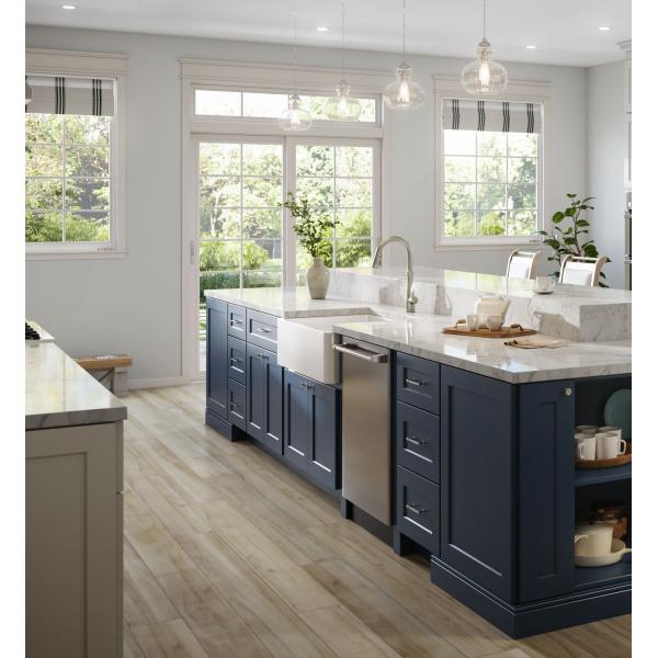 White Espresso Shaker Style Kitchen Cabinet Custom Solid Wood for Commercial and Home