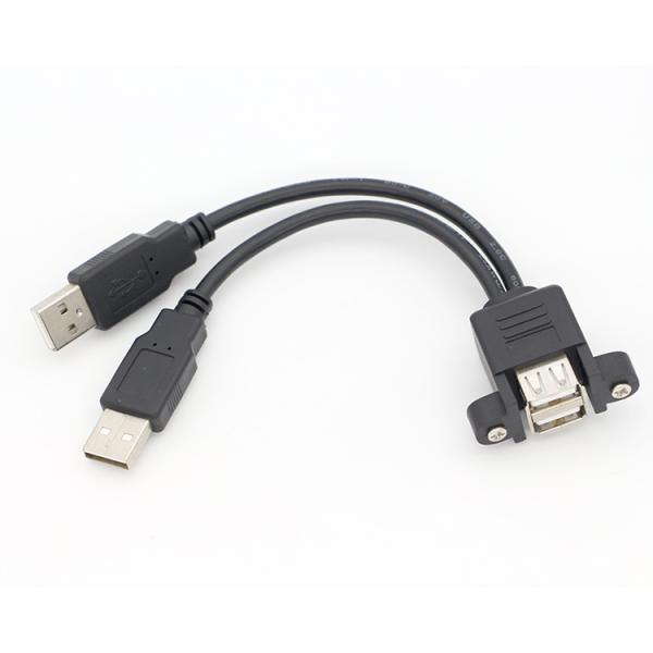 Fermeture à vis Micro type C RJ45 Ethernet mâle femelle câble de montage de panneau USB