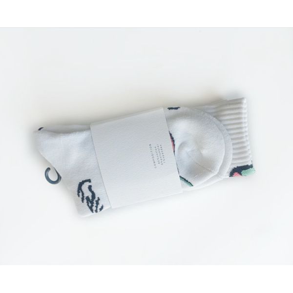 Sporty SOCKS for men and women made from cotton polyester and spandex blend designed for daily life and sports with jacquard technology pattern