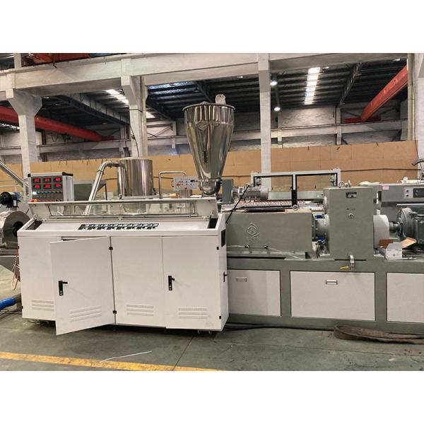 300kg/H PVC Plastic Extruder Air Cooling Single Screw PVC Granule Making Machine