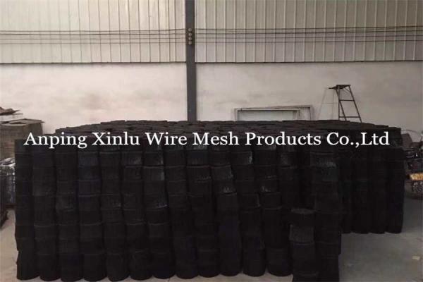 Black Annealed Bar Tie Wire Double Loop Binding Wire 1.0mm Diameter 200mm Length for Industrial Use 20% Elongation Rate