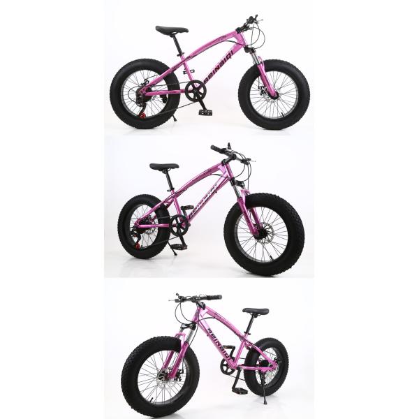 20 Inch Children's Beach Snow Bike 4.0 Fat Tire Mountain Bicycle with 7/21/24/27 Speeds