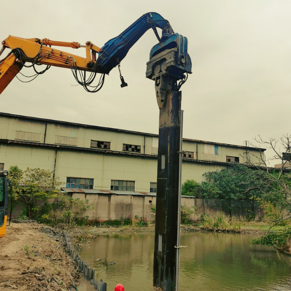 Plastic Sheet Piling Pile Driver: Fast Driving & Universal Mounting