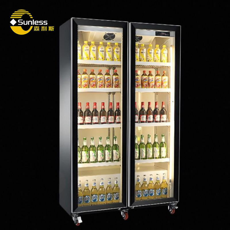 220V / 50Hz Supermarket Display Refrigerator Mini Beer Display Cooler