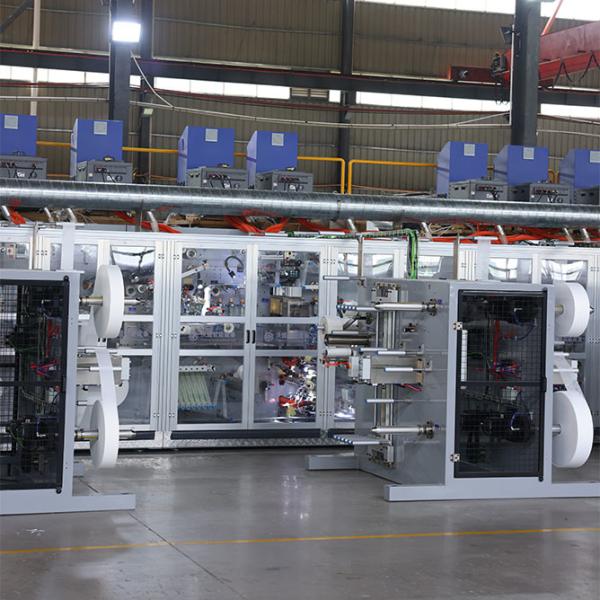 High Efficiency Full Servo Sanitary Pad Menstrual Panties Making Machine with CE