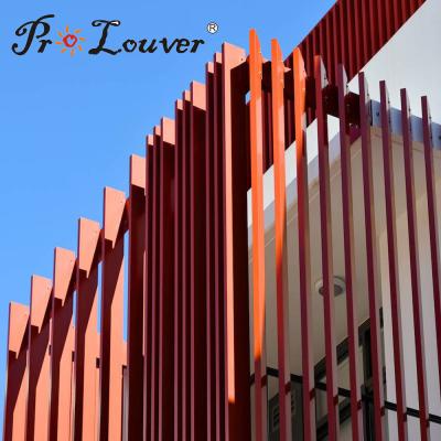 Hot sales Aluminum Tube Louver Architectural External Louver, Box Sun Louver