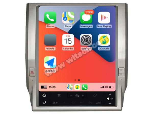12.1 Screen Tesla Vertical Android Screen For Toyota Tundra 2014-2020 Car Multimedia Stereo GPS Carplay Player