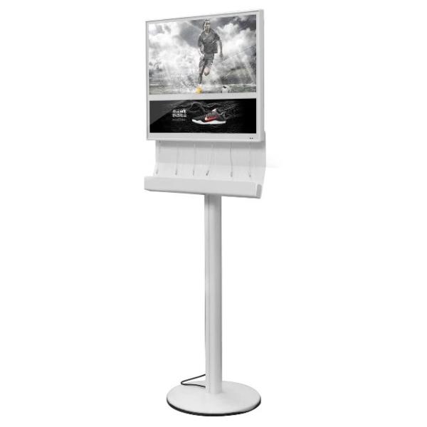 Small Floor Standing Commercial Phone Charging Station With 6 USB Cable