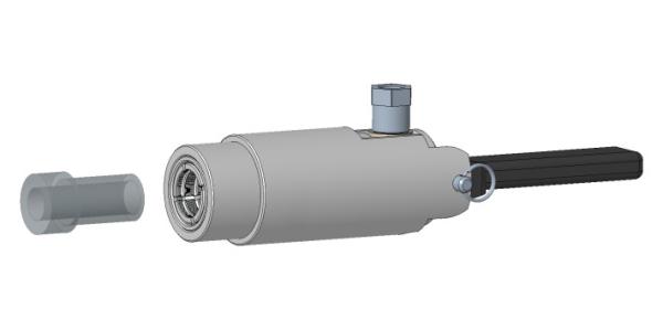 Type de manche en alliage d'aluminium couplage à raccordement rapide TF421 Application haute pression
