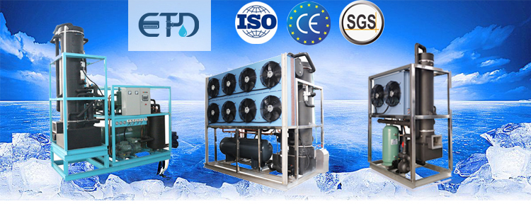 1 Ton Easy to Operation Commercial Tube Ice Machine for Food Processing