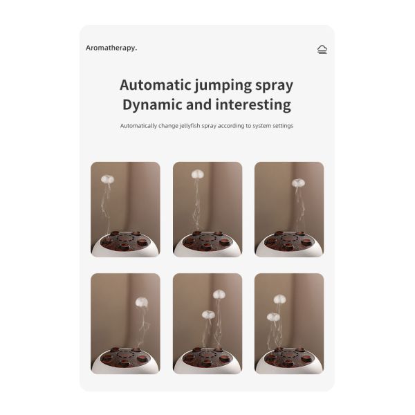 Humidifier Manufacturer Remote Control Colorful Jellyfish Essential Oil Aromatherapy Diffuser With LED Light for Household Hotel Use