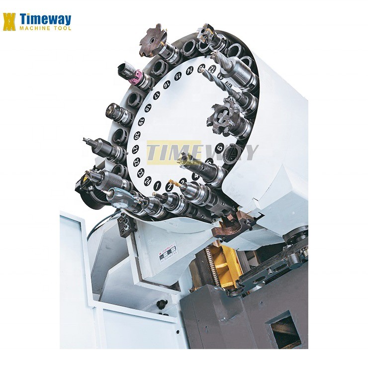 Metal Milling VMC1370 Vertical Machine Center with 5 T-Slots and Spindle Bore