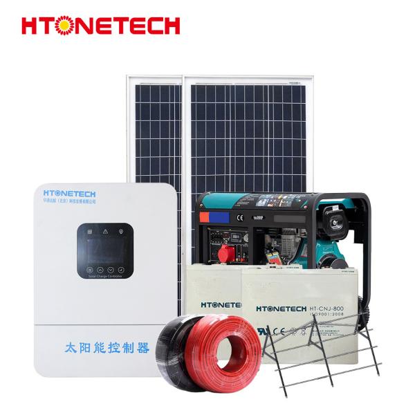 Htonetech 20kw Sistema Solar Kit Completo Off Grid China 30kwh 40kwh 50kwh 99kwh Painéis Solares Todos Negros