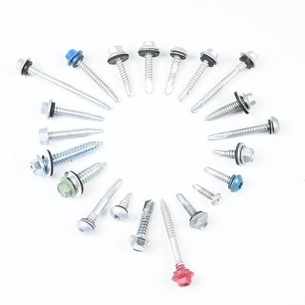 Installation Stainless Steel Hex Washer Head Self Drilling Tek Screws for Wood Metal