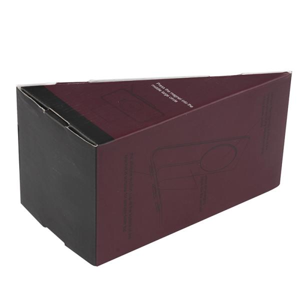 Customizable Printing Triangle Corrugated Cardboard Shipping Box for Electronic Product Phone Holder