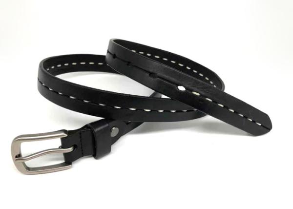2.3cm Width Top Grain Cowhide Belt Womens For Casual Wear