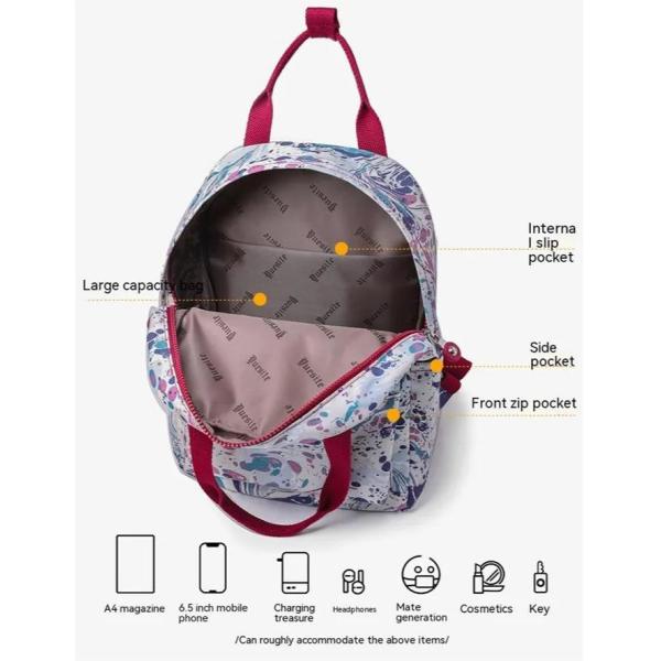 Comfortabe Ladies Carry On Backpack Trendy Print Large Weekend Travel Backpack